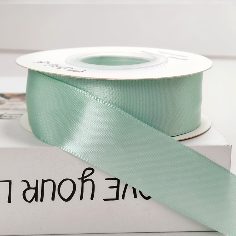 Cinta de pastel de 2,5 cm cinta de decoración de boda al por mayor rosa hecha a mano arco de bricolaje flor cinta de satén