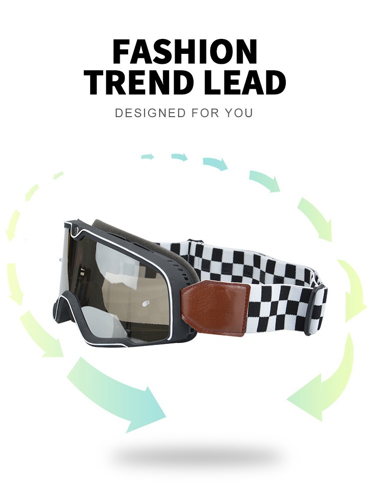 Fashion motorcycle speed reducing helmet goggles, high-definition windproof and dustproof off-road goggles_voghion.com