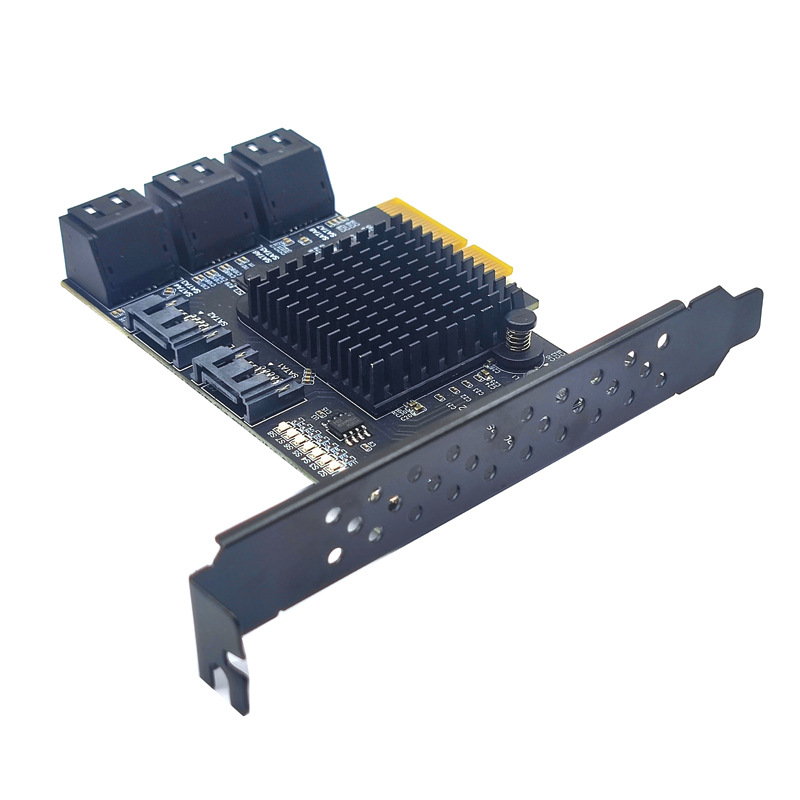 PCI-E GEN3 4Xת8��SATA3.0Ӳ��6G��չ����˶ASM1166 PCI-E3.0