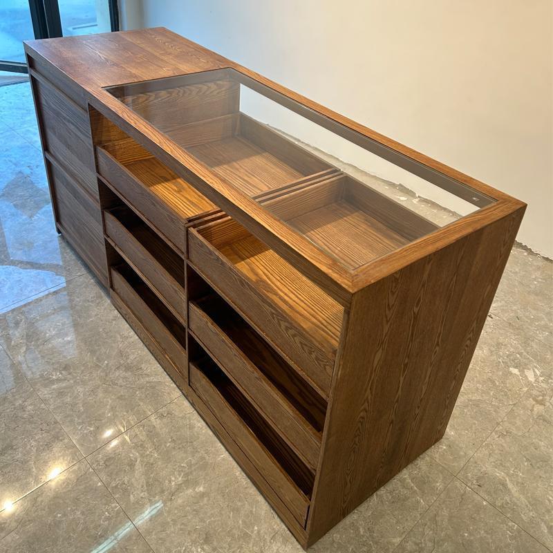 服装店中岛桌展示台边柜储物柜烤漆装饰柜摆件展台陈列展示桌柜子