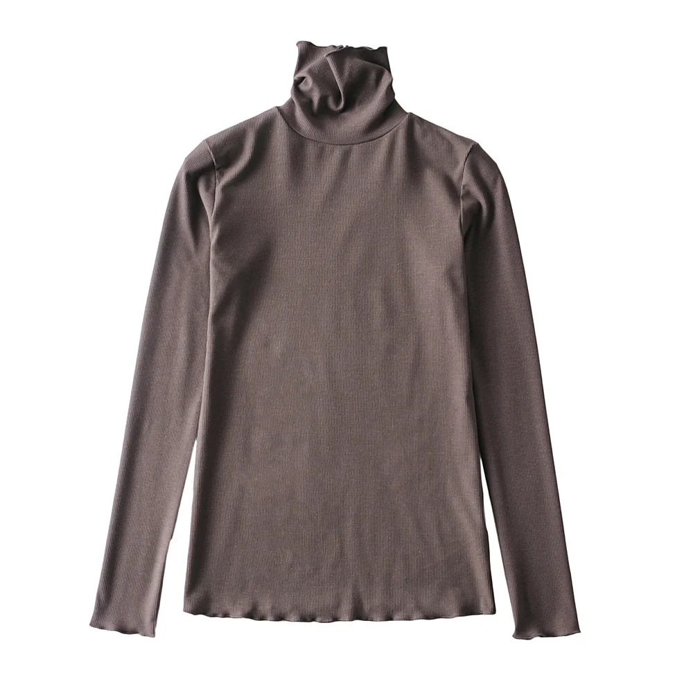 heating fabric slim high neck thermal bottoming shirt NSAC21232