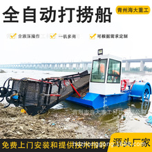 水面杂草垃圾收集船水葫芦收割打捞设备公园水面清理机械割草船