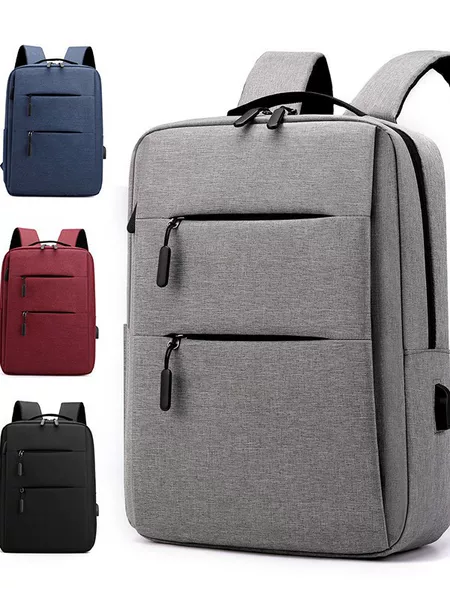 Four-color computer bag, Xiaomi double-zipper backpack, export-oriented promotional backpack, large-capacity backpack