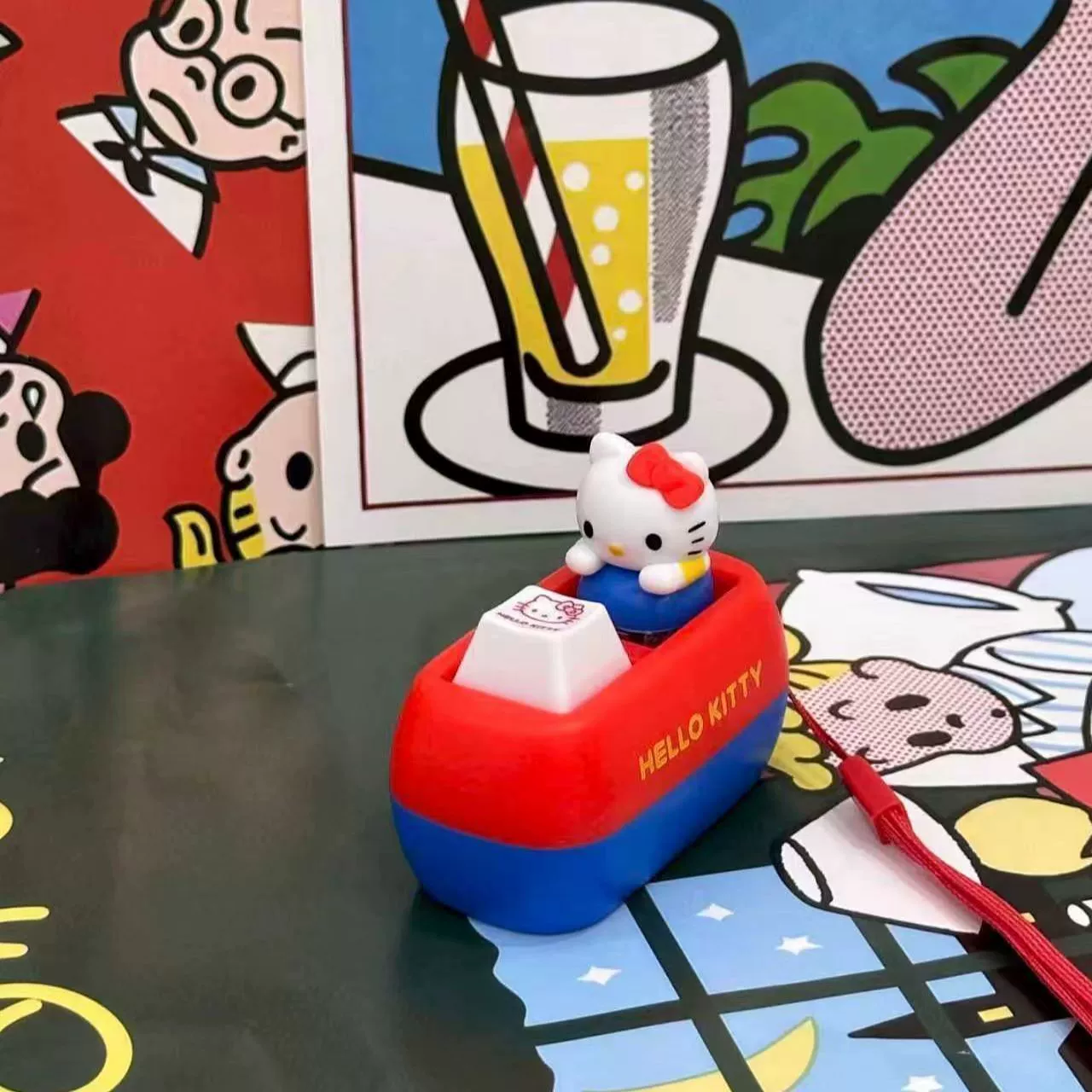 Привет, котик (Hello kitty), милая игрушка, издает звуки, антистресс, подарок на день рождения