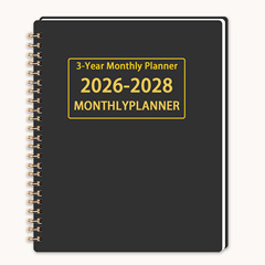 スポット欧米越境EC大晦日月間プランナー2026-2027-2028 3年間スケジュールプランナー