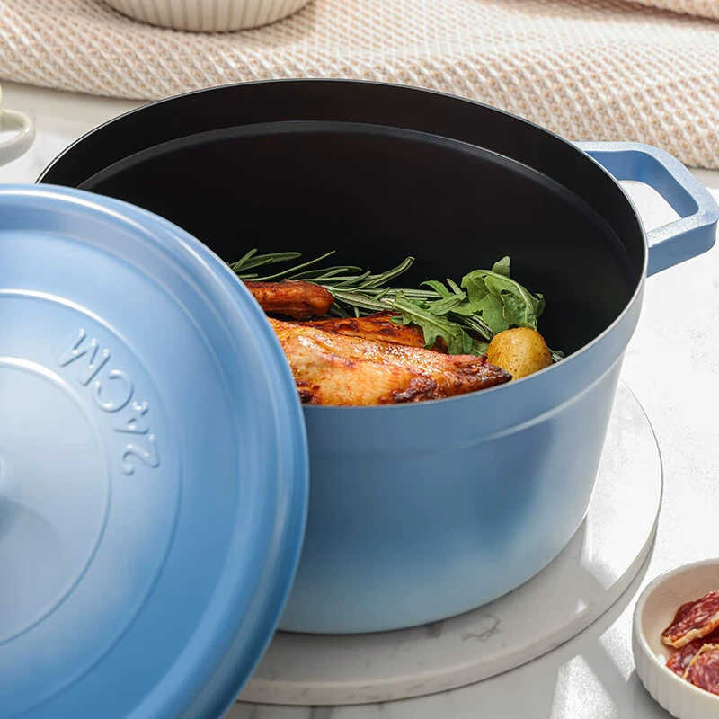 Хэрманд Dream Blue Enamel Stew Pot HMD-97110 Points Gift Promotion Gifts Business Gifts