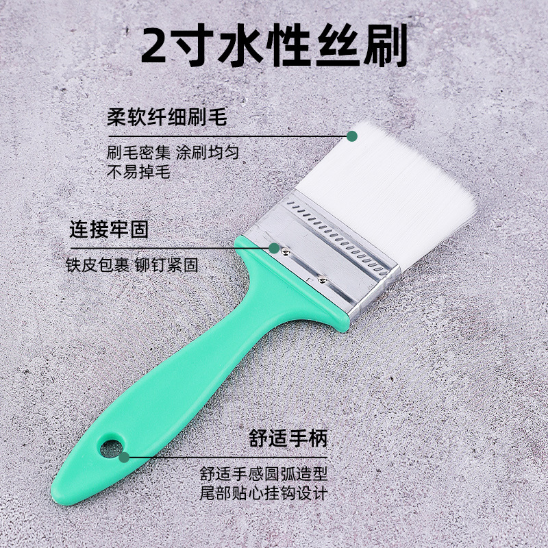 Transfronterizo de 2 pulgadas esponja rodillo conjunto de cepillo de herramientas para niños conjunto de cepillo de herramientas de recubrimiento de pintura acuosa azul