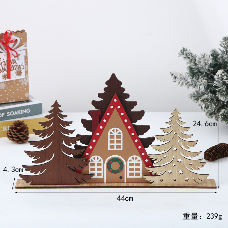 クリスマスヘラジカ木製工芸品クリエイティブ diy ホームクリスマスツリーペンダント中空彫刻クリスマスシリーズ装飾品|undefined