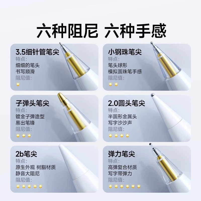 Suitable for Apple pencil tip first and second generation pro universal wear-resistant silent damping modification needle