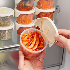 Food grade silicone sealed fresh-keeping box with lid transparent pickle storage box refrigerator pickle side dishes storage