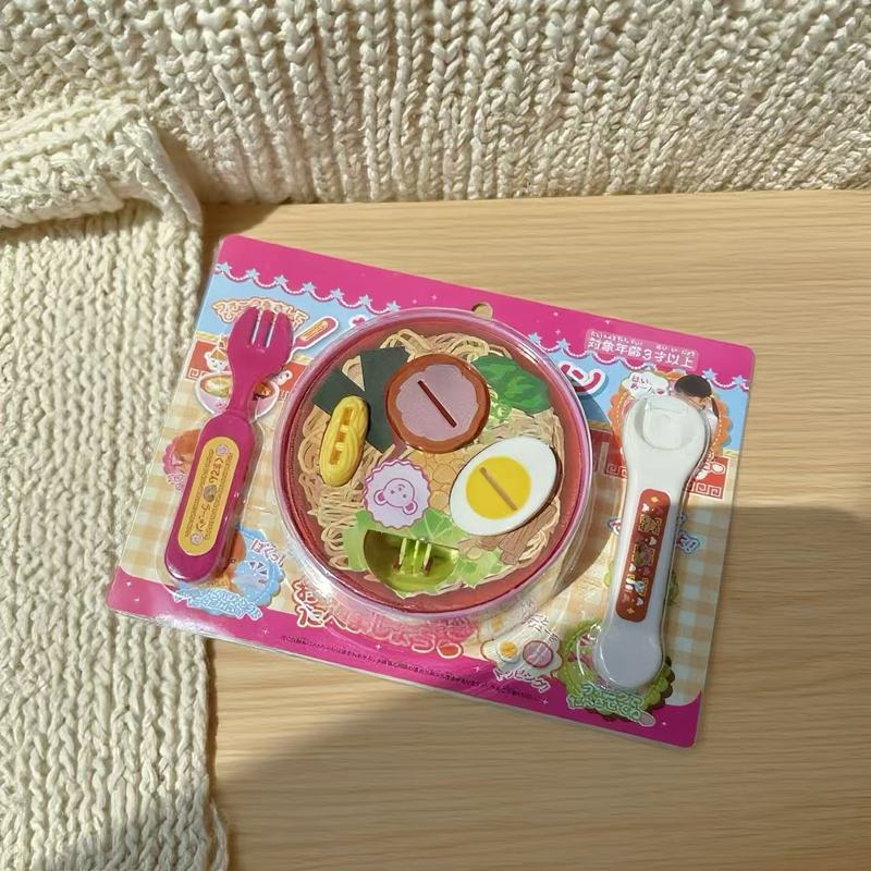 小熊餐盘布丁拉面喂食玩具草莓套装过家家女生小女孩食玩摆件批发|undefined
