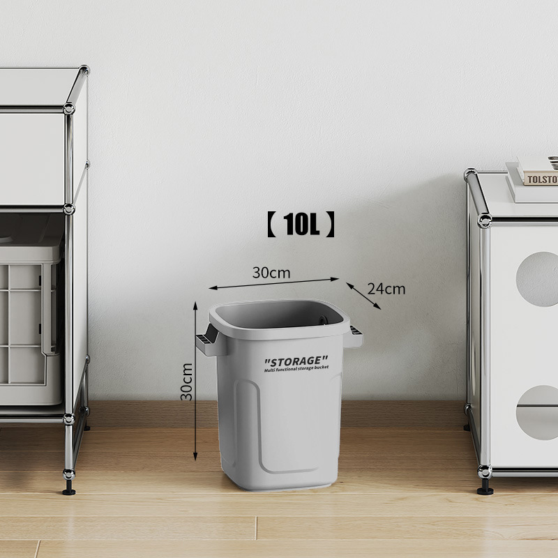 キッチンゴミ箱家庭用新しい大型蓋付き高さ紙バスケット家庭用屋外インダストリアルスタイル大容量ゴミ箱|undefined