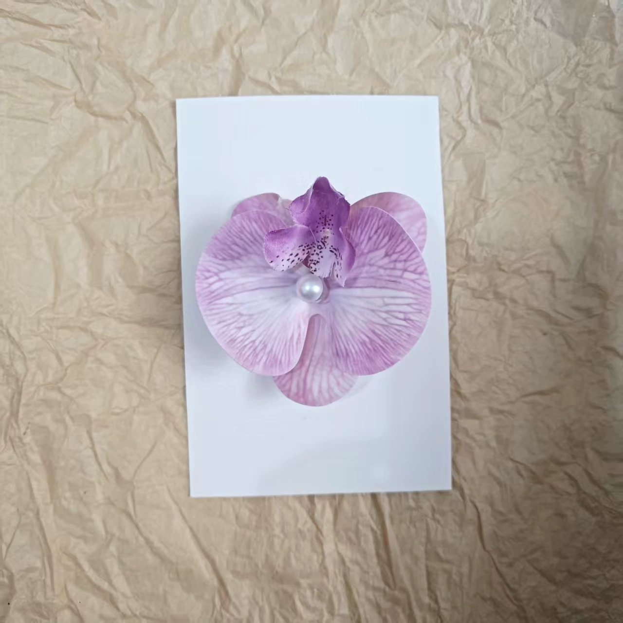 Hairgrip floral clips, princess French-style phalaenopsis & plumeria, multi-size duckbill & pins