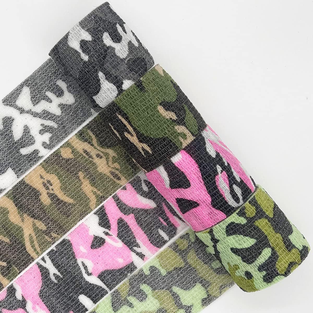 Cinta elástica autoadhesiva de camuflaje al por mayor del fabricante, vendaje elástico autoadhesivo deportivo protector no tejido.