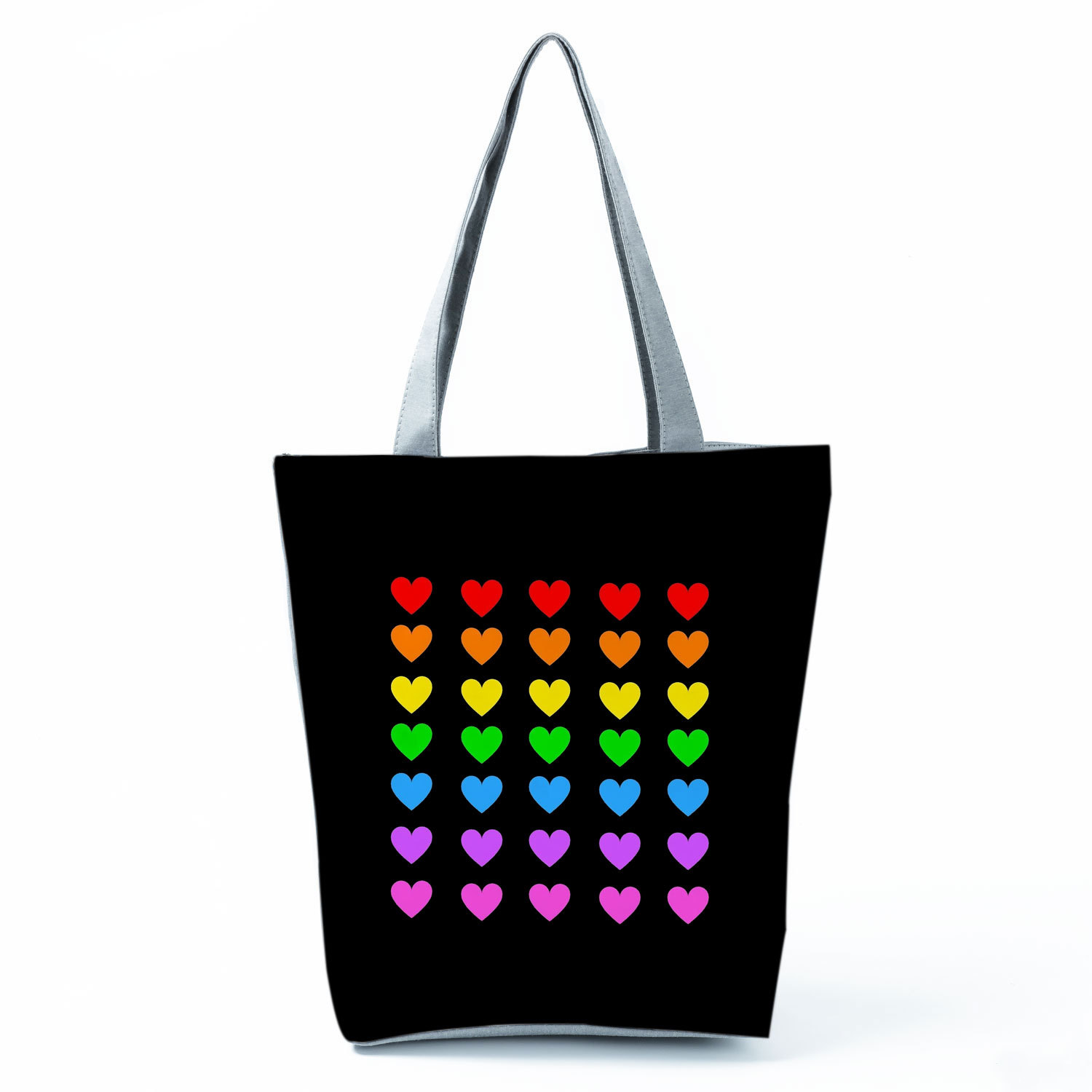 Title 11, Borsa a tracolla casual con stampa Rainbow Engl...