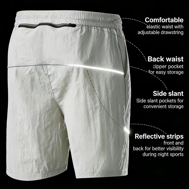 Foreign trade summer men's knitted sports pants cotton casual shorts Amazon AliExpress beach pants manufacturers