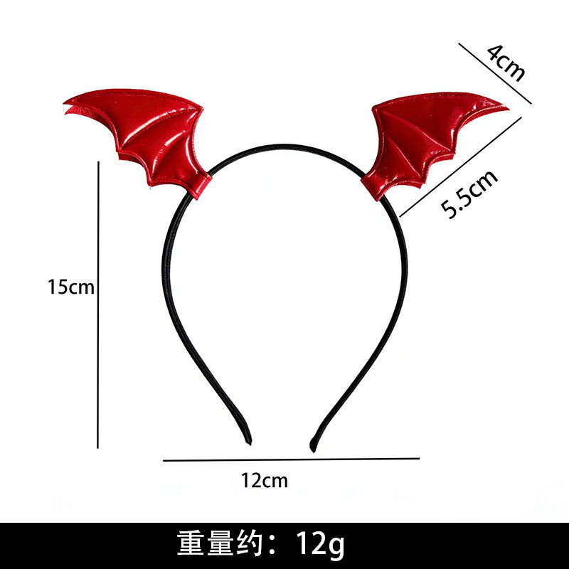 Cross-border Halloween tocadillos murciélagos clipes de cabello conjunto hornos de demonios extraños accesorios de fiesta hojas de cabello