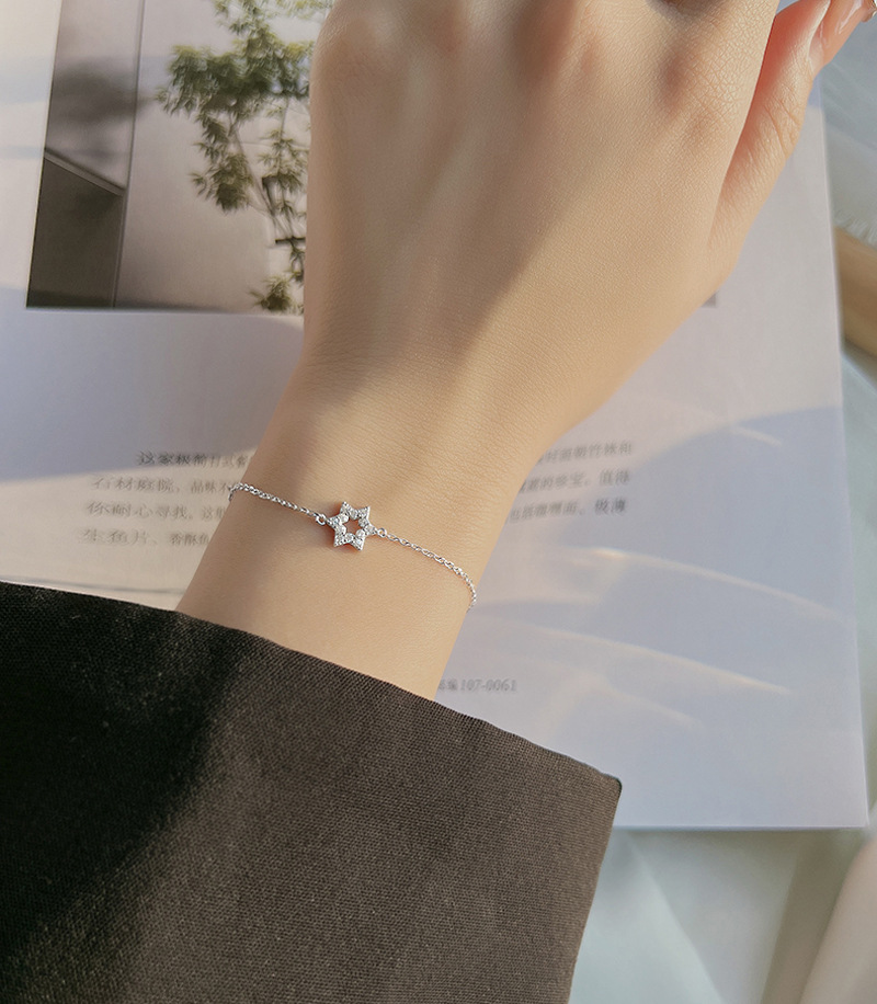 Women'S Gender Simple Style Star Copper Zircon Bracelets In Bulk