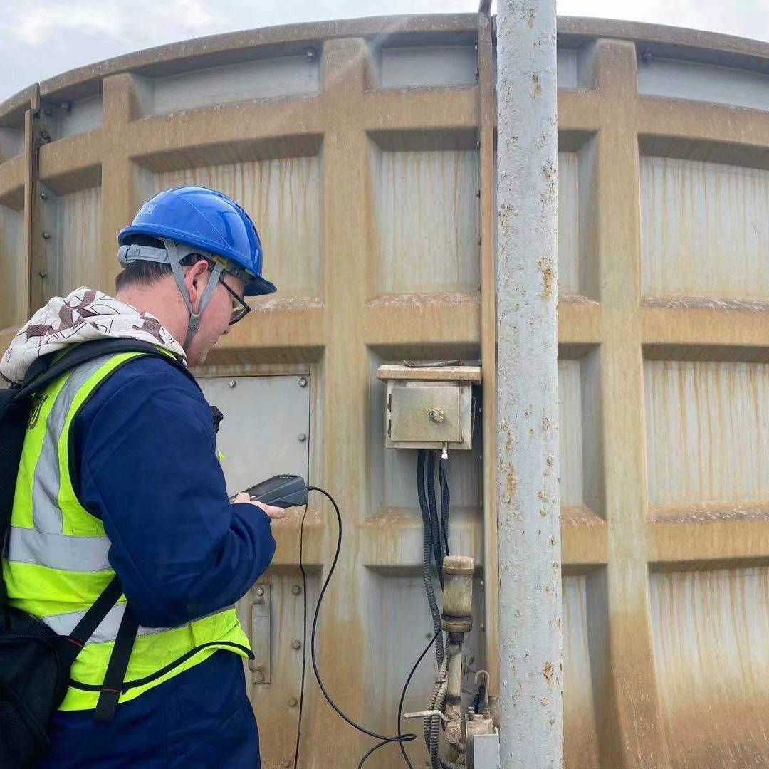 Обнаружение вибрации градирни Диагностика неисправностей вентилятора водонапорной башни анализатор вибрации Viber X4