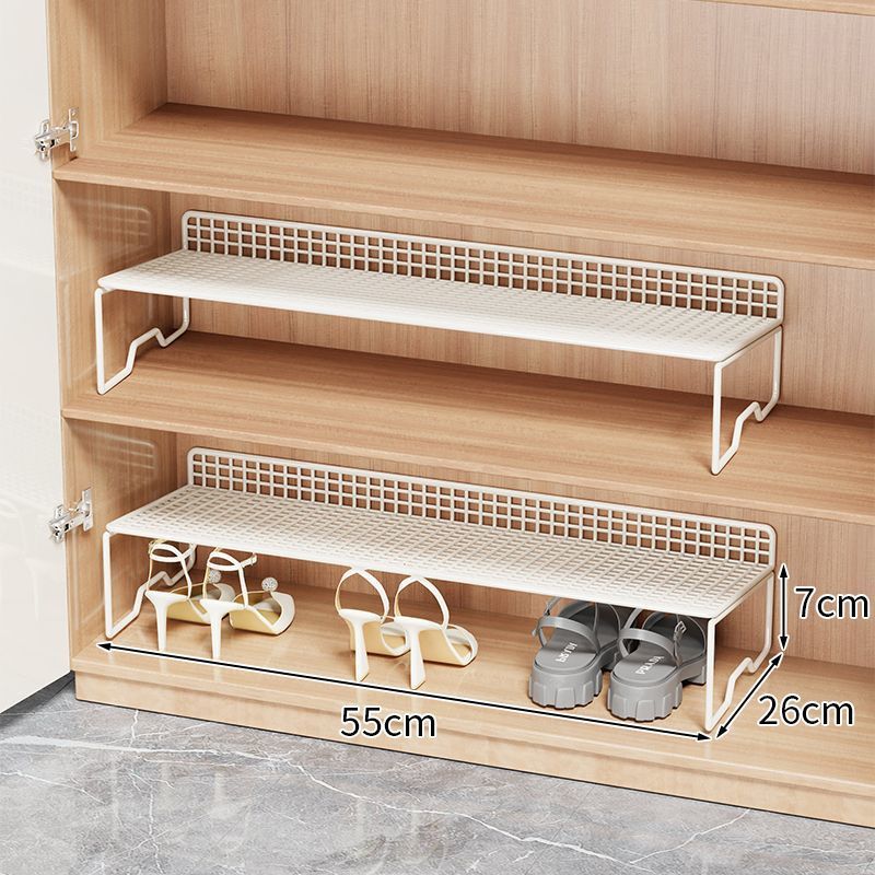 Estante de zapatos para ahorrar espacio para almacenar artefactos de zapatos caja de almacenamiento simple para almacenar estante de almacenamiento de cajas de zapatos con partición en capas dentro del gabinete de zapatos