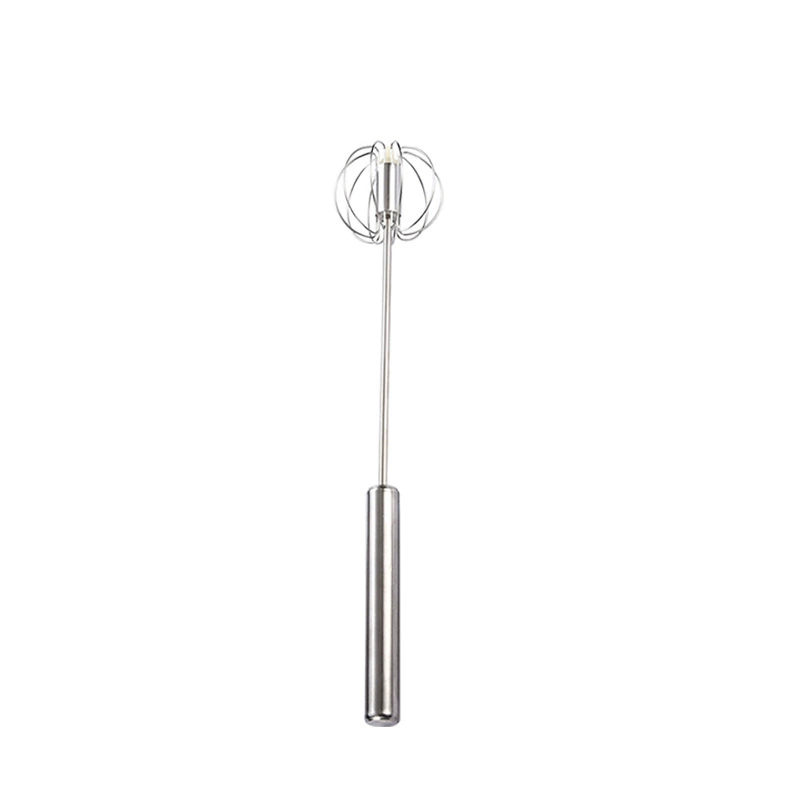Stainless steel semi -automatic eggbeater presses the rotating eggs egg cream cream mixer kitchen baking tool
