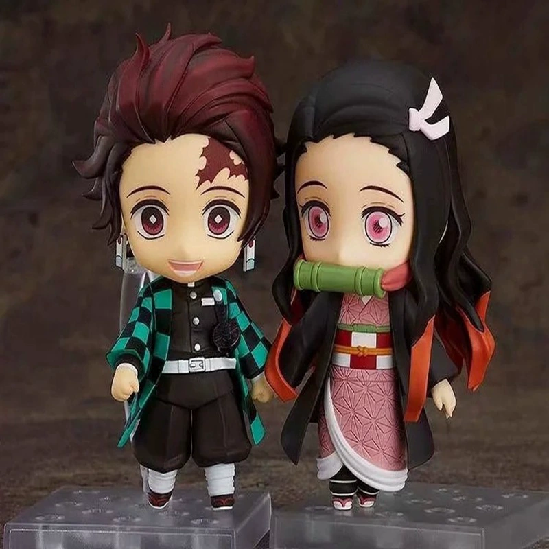 Фигура Q-версии PVC (Kimetsu no Yaiba Zenitsu), 10 см, шарнирные суставы и смена лица