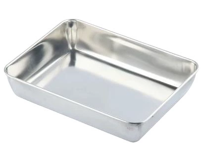 Stainless steel towel plate deep non -magnetic multi -use rectangular plate pallet square plate flat chassis multiple options