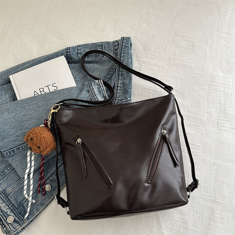 Colgante de cinta de color café