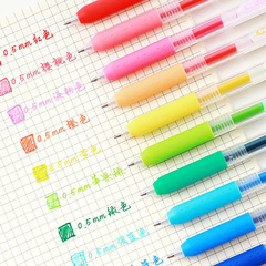 12-color colored set of neutral ballpoint pens for journaling and bullet-point watercolor pens for hobby markers