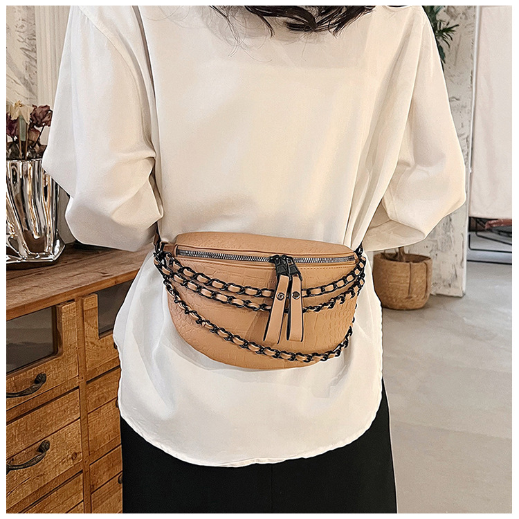 Women's Streetwear Solid Color Pu Leather Waist Bags display picture 6