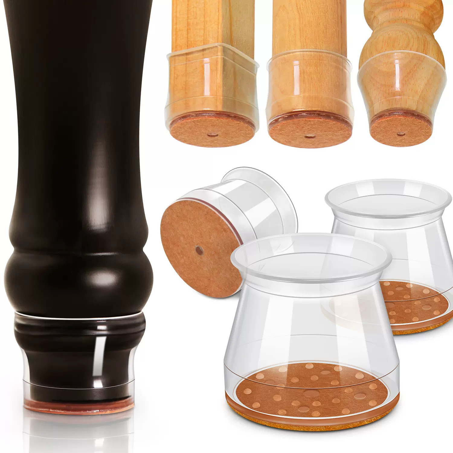 跨境亚马逊桌椅子脚套硅胶椅子腿保护套静音耐磨凳子椅脚垫高韧性