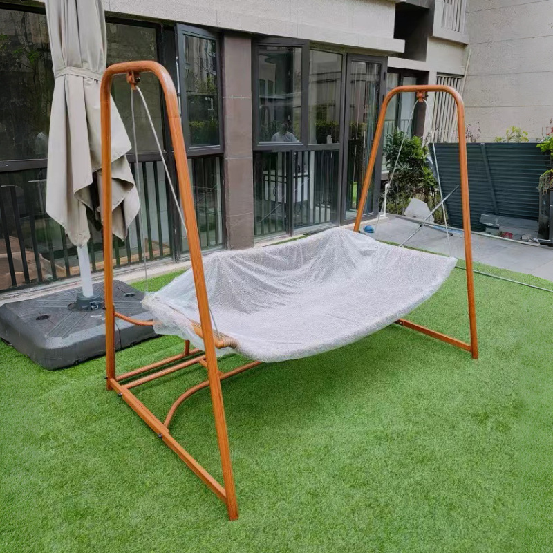 Oscilación al aire libre patio columpio doble silla colgante mecedora al aire libre Red Garden Villa patio interior columpio silla