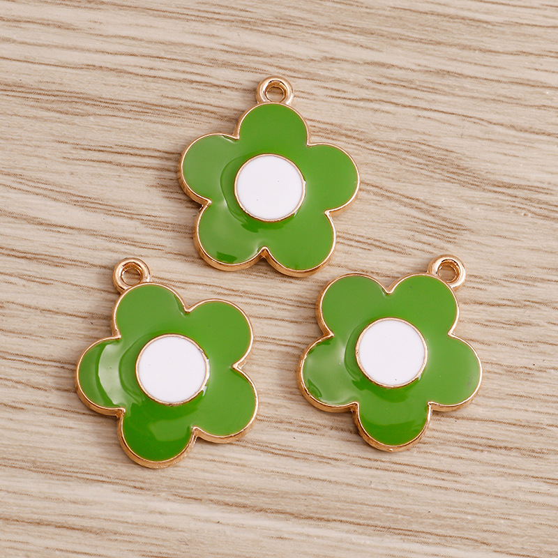 10 PCS/Package Alloy Flower Pendant display picture 7