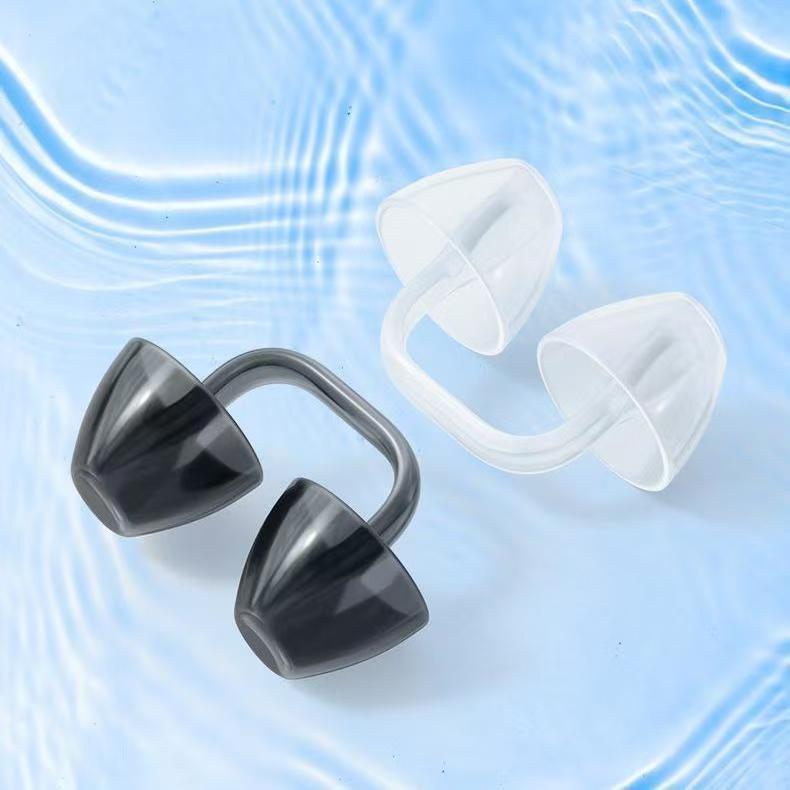 Tapones nasales profesionales para nadar sirena auriculares de silicona a prueba de asfixia, clipes nasales a prueba de agua, suave universal para hombres y mujeres