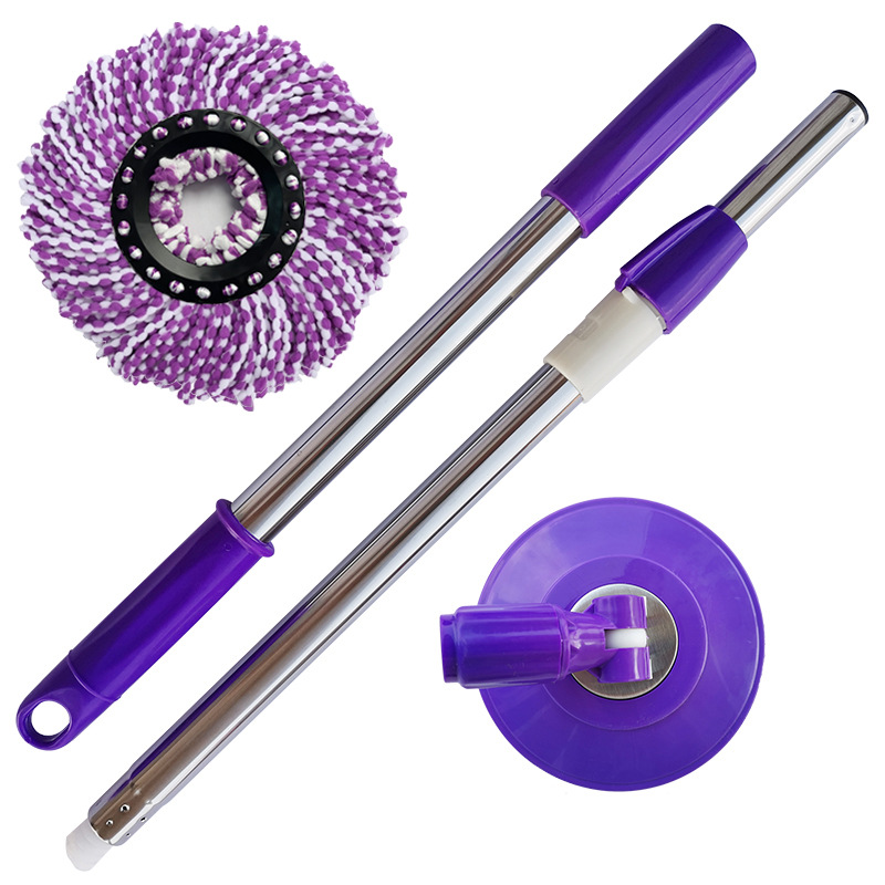 Suministro directo de fábrica al por mayor accesorios de varilla de fregona giratoria tubería de acero inoxidable fregona telescópica reforzada en negrita varilla a prueba de explosiones