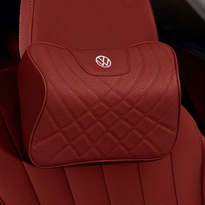 for Volkswagen Headrest Neck Pillow | Waist support - volcanic-red-neck-pillow