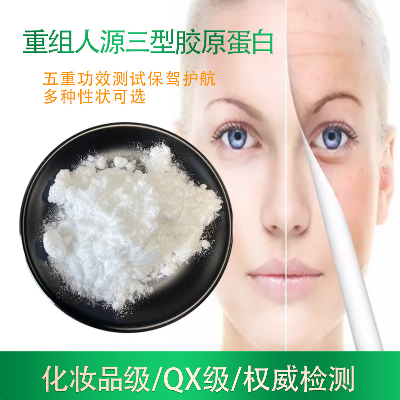 重组人源三型胶原蛋白 水溶胶原蛋白粉 化妆品级胶原蛋白1g起订