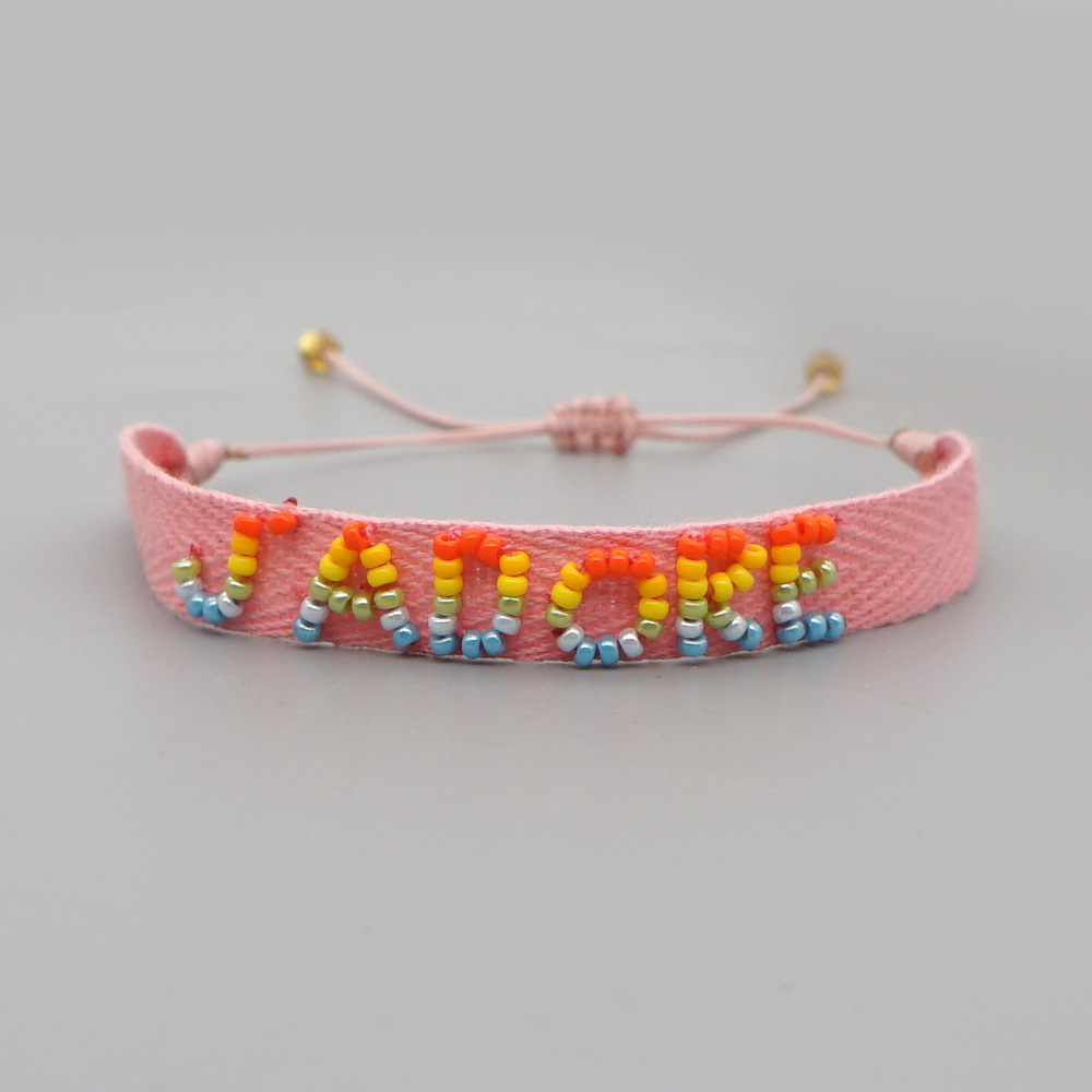 Pulsera Pequeña De Apilamiento Tejida Con Cuentas De Cinta De Arcoíris Simple De Estilo Bohemio display picture 32