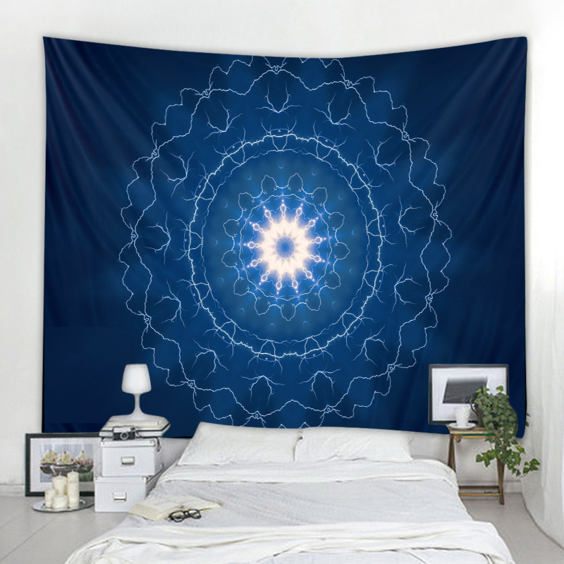 跨境电商厂家新款挂毯曼陀罗系列印花家居挂毯壁挂装饰壁挂