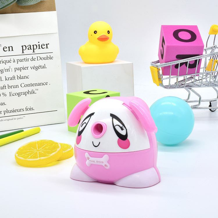 Feliz 709A Doudou Sacapuntas de manivela Sacapuntas de dibujos animados para niños Sacapuntas de aleación de acero núcleo de cuchillo Sacapuntas regalo