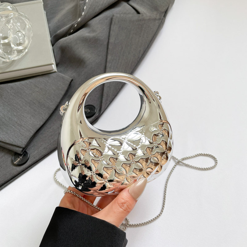 Elegante Gesteppte Dumpling Handtasche Mit Kette Schultertasche_voghion.com