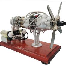 飞机发动机模型可发动模型DIY发动机玩具小型燃油diy引擎科教