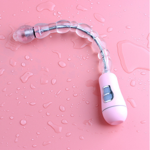 Rechargeable Silicone Anal Beads Massager, Tapered TPE Plug for Adults — detail image 3
