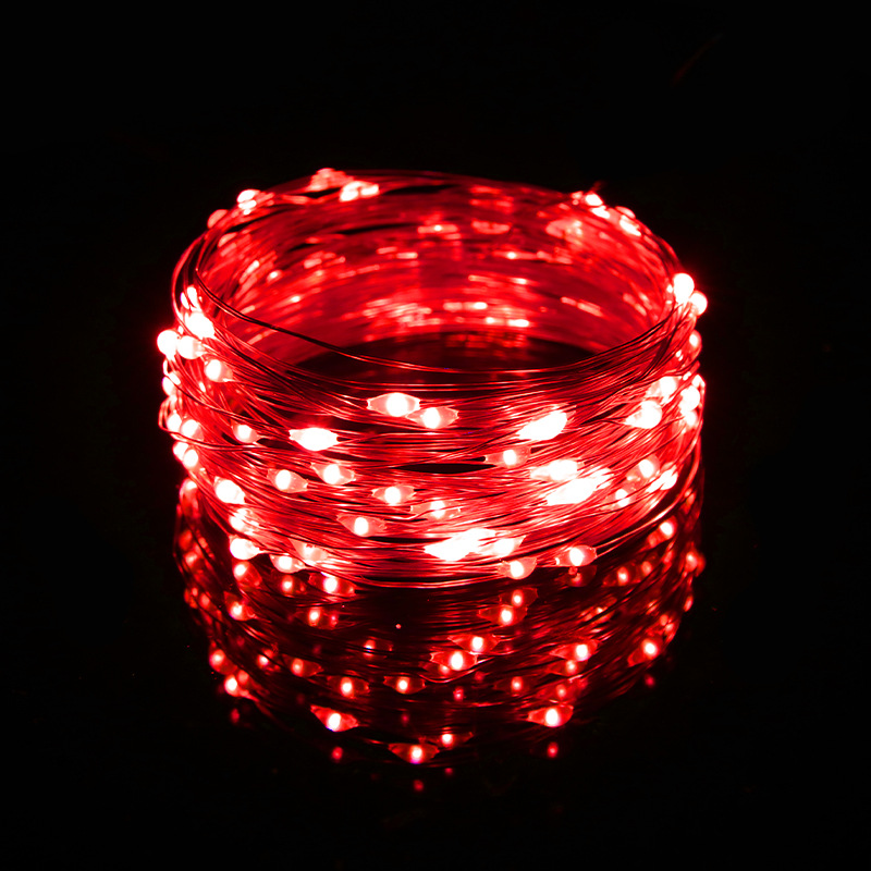 Guirnalda de Luces LED de Cobre Estrella USB para Fiestas y Decoración Navideña