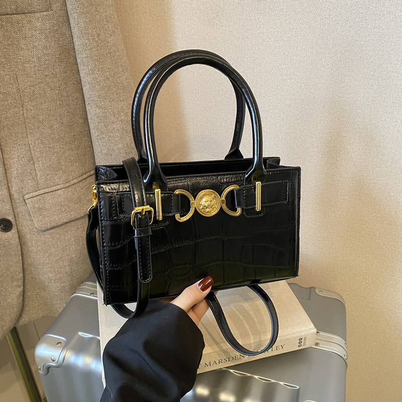 Zhao Lusi's Same Style "Let Me Shine" Xu Yan Genuine Leather Crocodile Pattern Tote Bag Platinum Bag Handbag Crossbody Bag