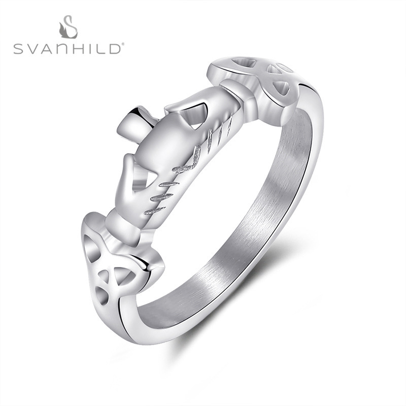 Cool fat Shopee Holding Love candle styling men's and women's neutral wind stainless steel ring titanium steel jewelry Cool fat Shopee Holding Love candle styling men's and women's neutral wind stainless steel ring titanium steel jewelry