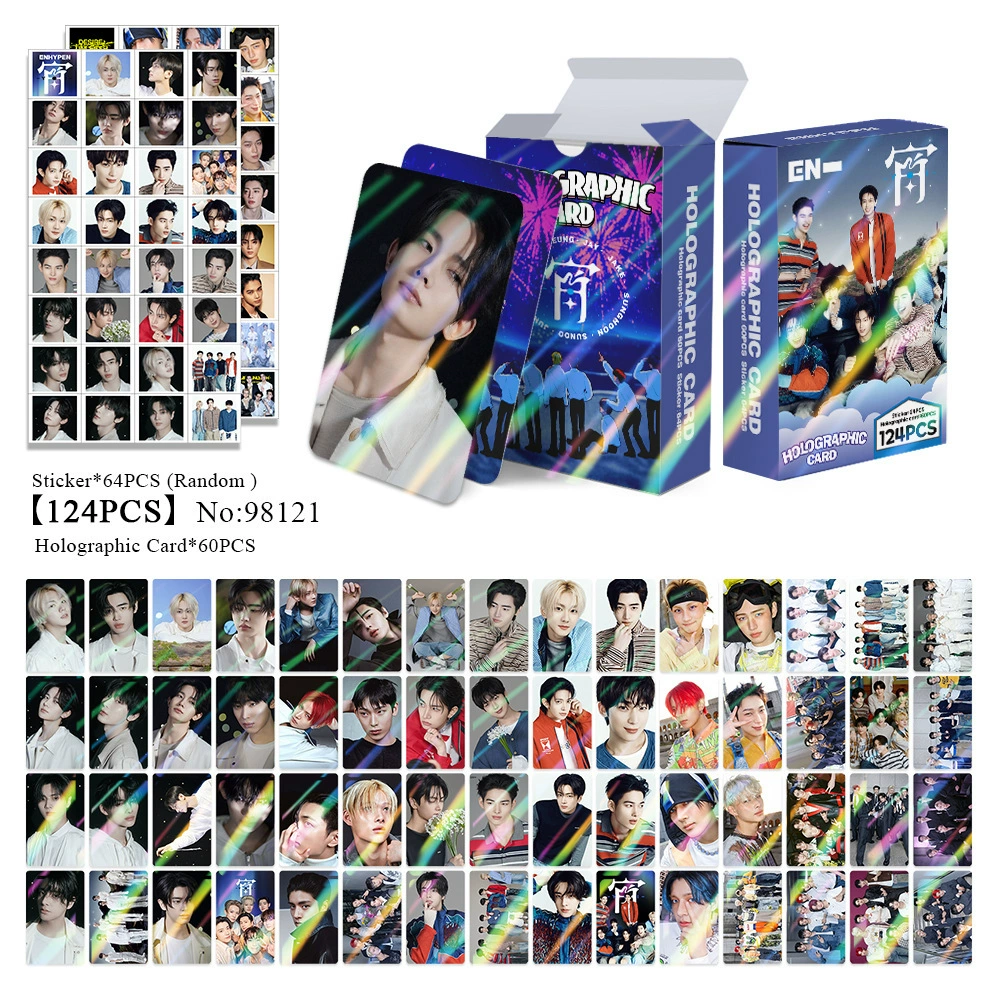 New Model Exclusively for Foreign Trade: 124 Holographic Cards, Total Chain Gidle Str Bptwice Celebrity Merchandise Lomo Small Cards