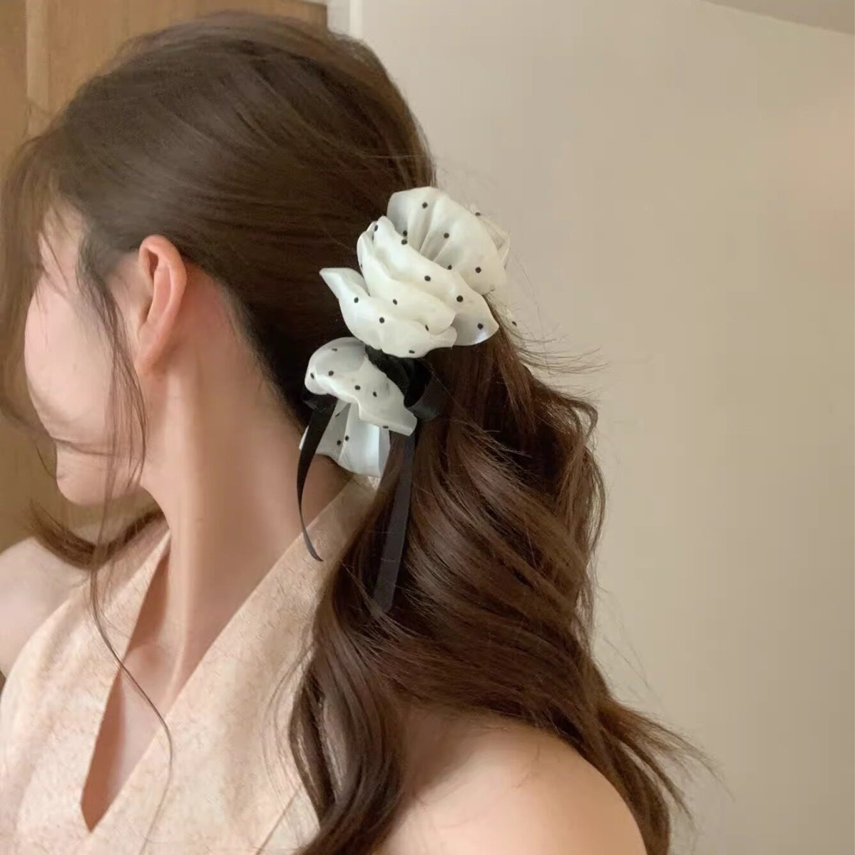 Grandes pinces à cheveux pour cheveux épais, pinces crocodile antidérapantes pour maquillage, assortiment de pinces à cheveux en vrac pour femmes, pinces à cheveux banane vintage années 90, élégantes à pois B_voghion.com