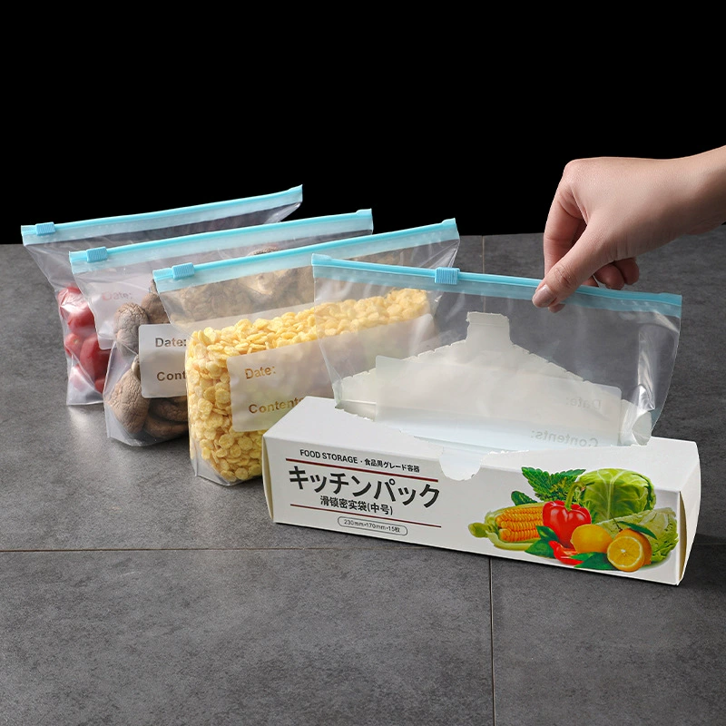 Sealed bag, storage box, milk storage container with zipper