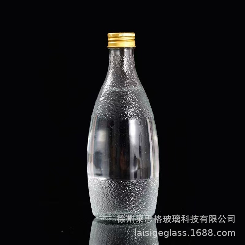 スポット卸売ガラスボトル Ebay ミネラルウォーター透明飲料ボトルサブボトル空ボトル印刷可能なロゴ生産包装|undefined